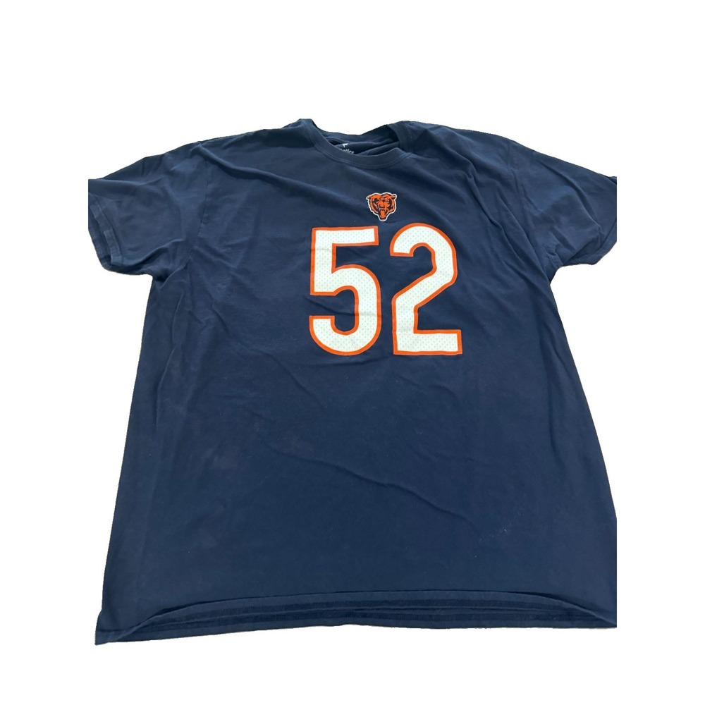 Chicago Bears Khalil Mack #52 Mens 2XL Navy Fanatics T-Shirt NFL